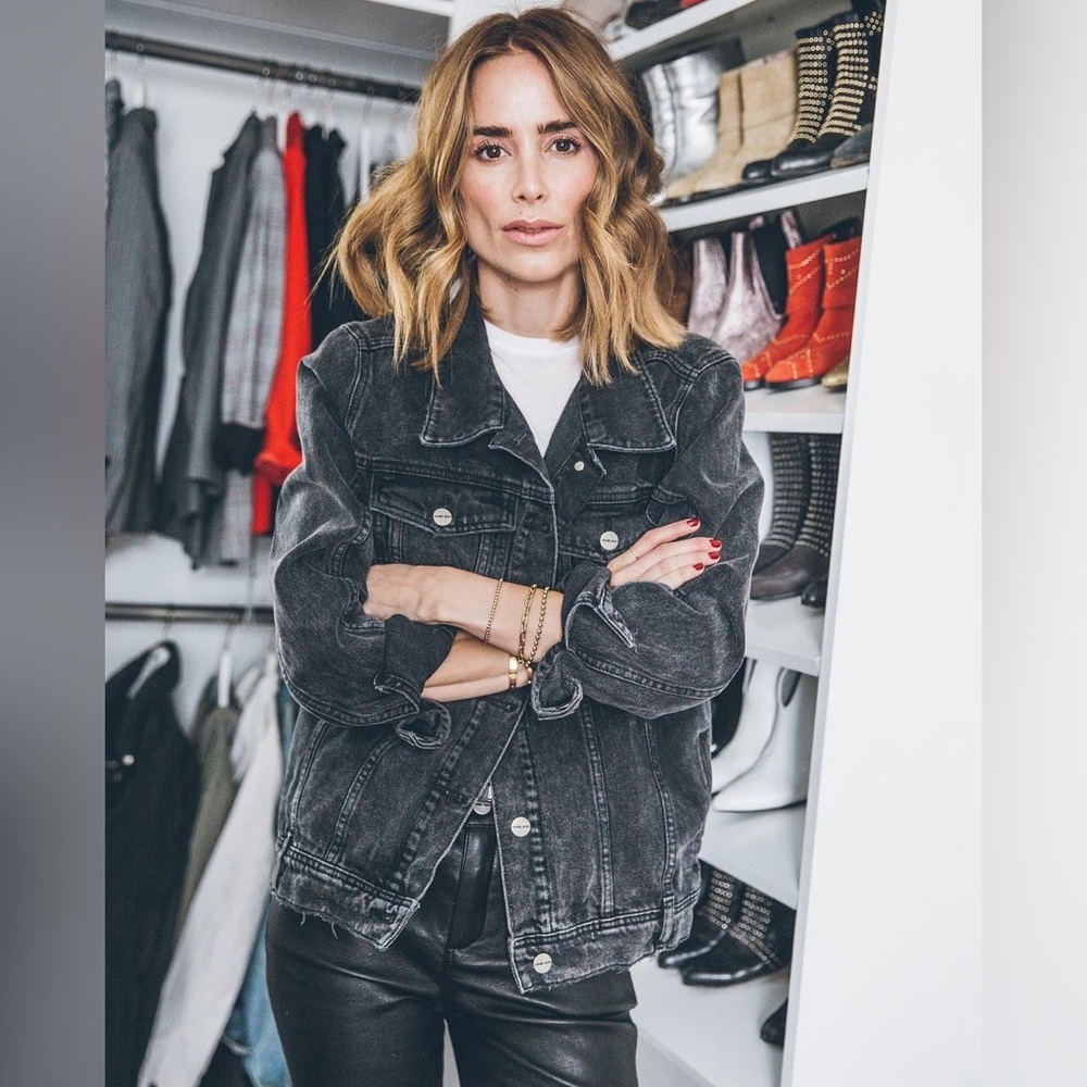 Anine Bing Black Jean Jacket